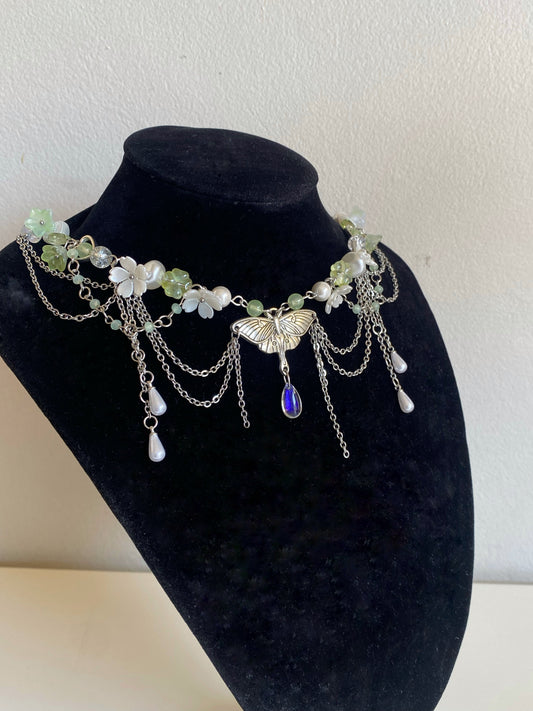 Luna Moth Necklace