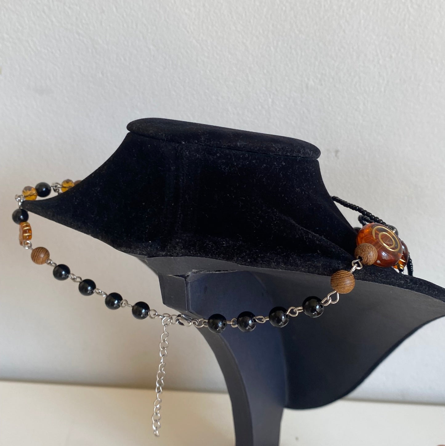 Emperor Moth Brown-Black Necklace