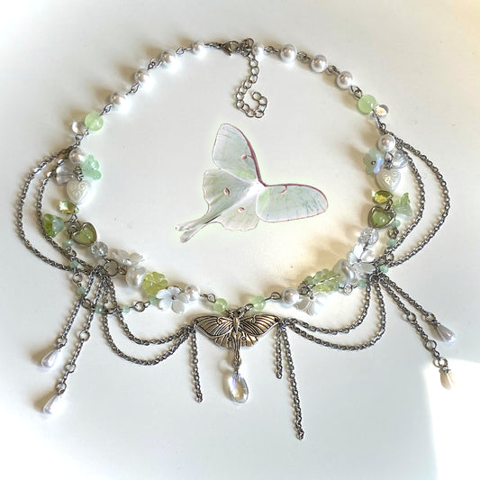 Luna Moth Necklace